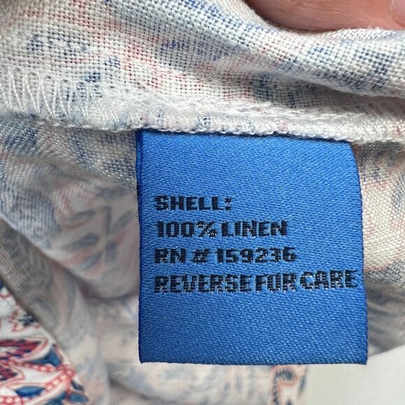 J Mclaughlin Nylee Linen Mini Dress 3/4 sleeve Bloomsbury Floral Print Small - Picture 13 of 14